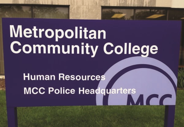 Exterior Aluminum Post and Panel Sign for Metropolitan Community College in Kansas City, MO